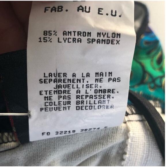 Jantzen Vintage 80s/90s Black One-Piece Swimsuit NWT Size M Retro - Picture 14 of 16